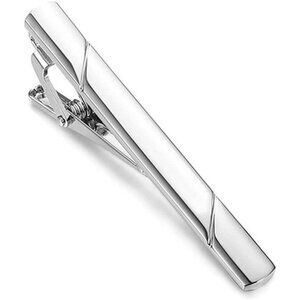 Mens stainless steel tie clip silver gold necktie bar for suit wedding work